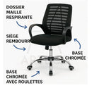 Chaise de Bureau VEO – Confort, Maintien et Design Moderne