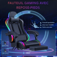 Chaise Gaming LED + Massage
