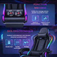 Chaise Gaming LED + Massage