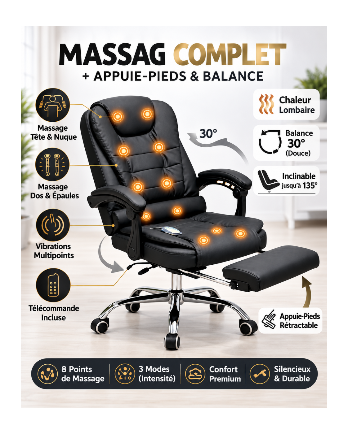 Relaxuim Chaise avec Massage