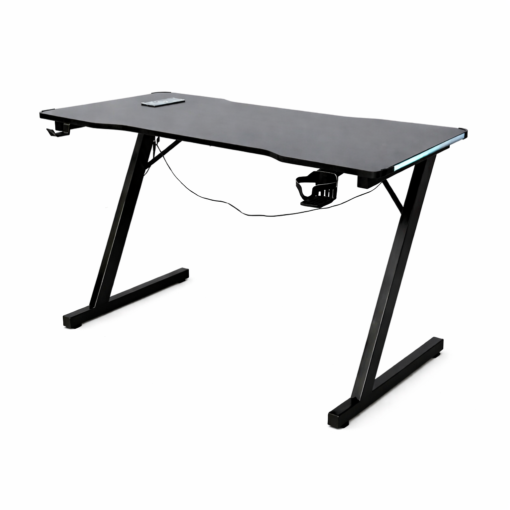 Table Gamer + LED & CUP HOLDER