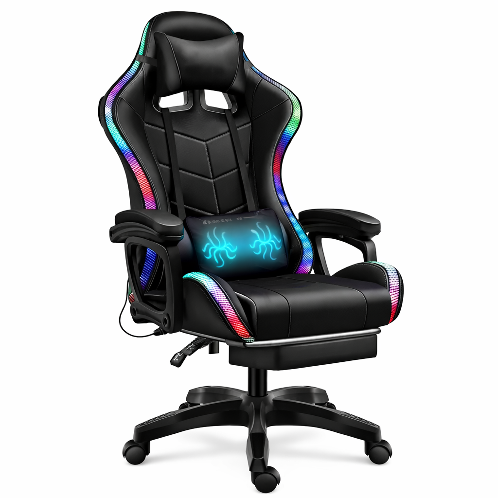 Chaise Gaming LED + Massage