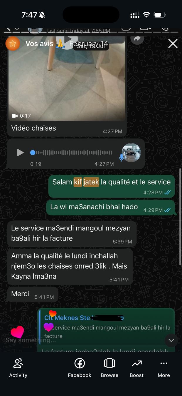 Avis client ChaisePro 13