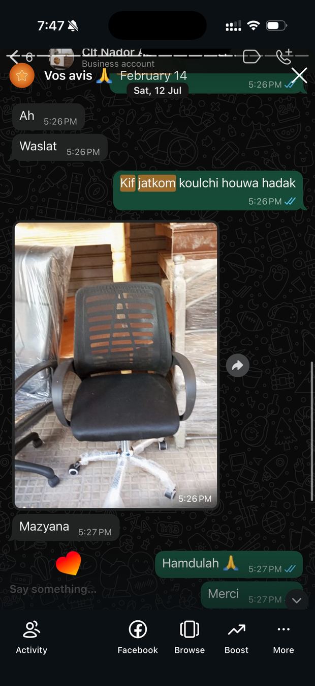 Avis client ChaisePro 16